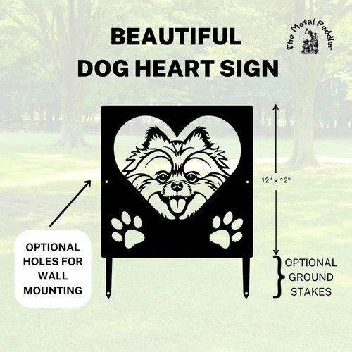 Pomeranian name sign heart - name, or