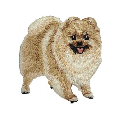 Pomeranian applique patch - pomeranian,