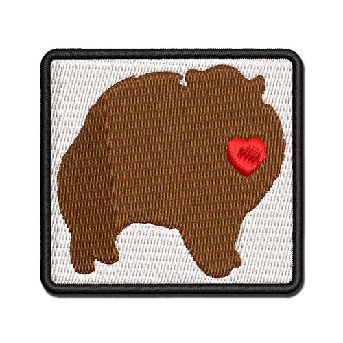 Pomeranian dog with heart - pomeranian,