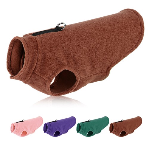 Fleece dog vest sweater warm - fleece,