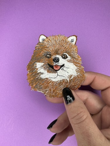 Pomeranian dog patch - dog,