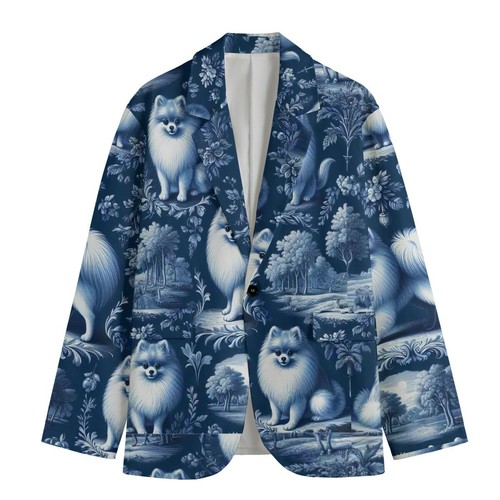 Pomeranian toile jouy - pomeranian, dog