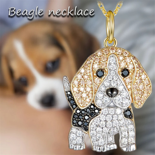 Beagle dog pendant necklace - dog,