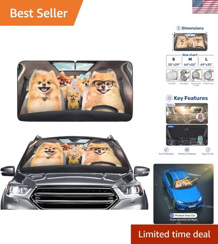 Folding pomeranian windshield - folding,