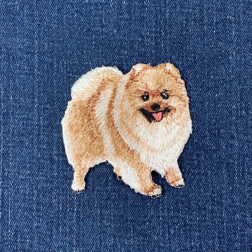 Pomeranian applique patch - pomeranian,